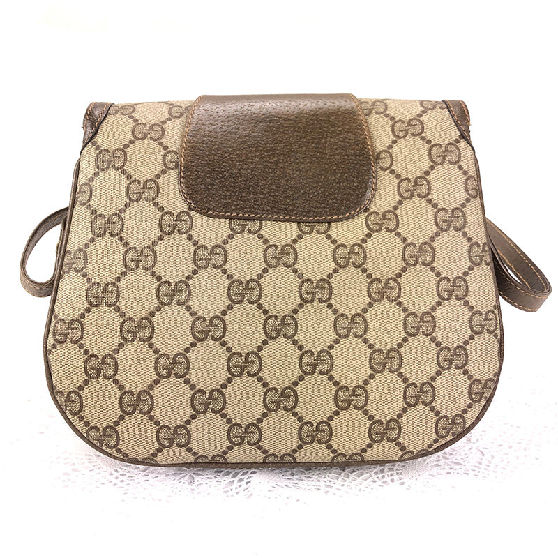 100 % Authentic Gucci GGpattern Sherry PVCshoulder bag (used) 428-55