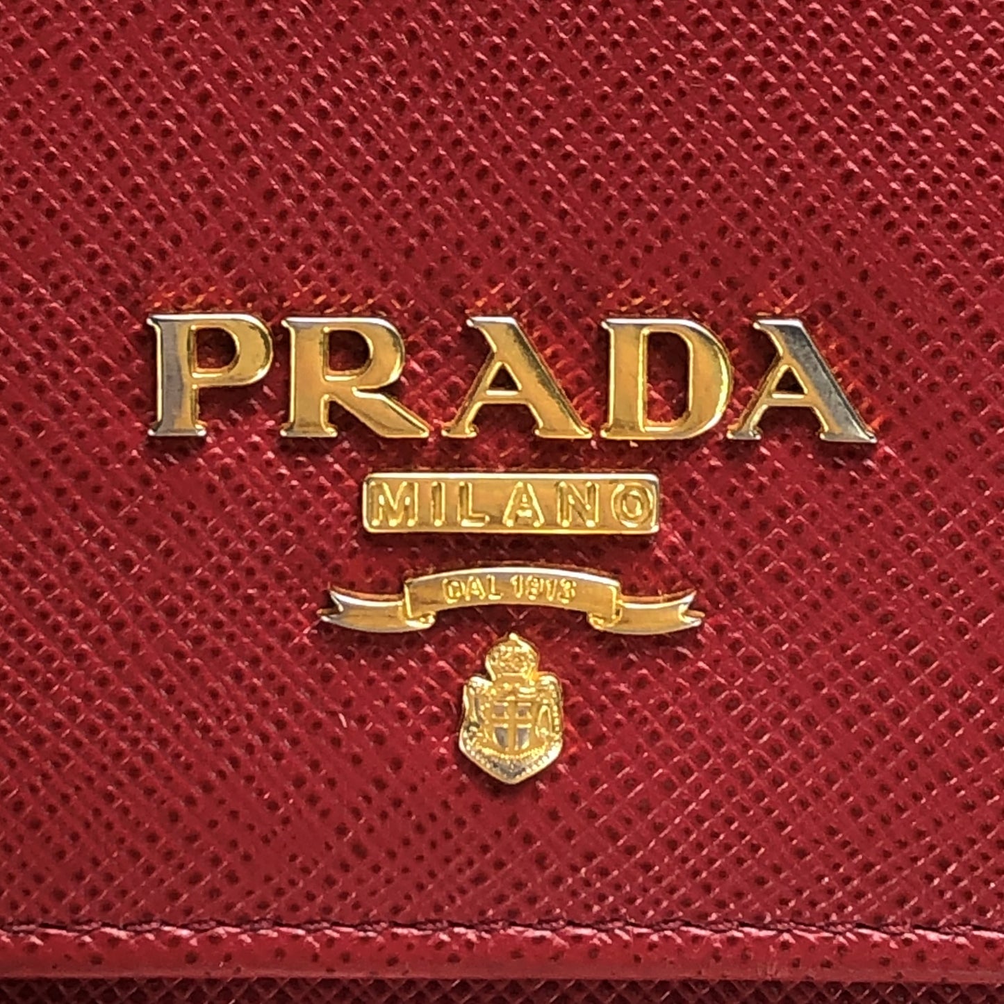 100 % Authentic Prada Leather Wallet (USED) 492-66