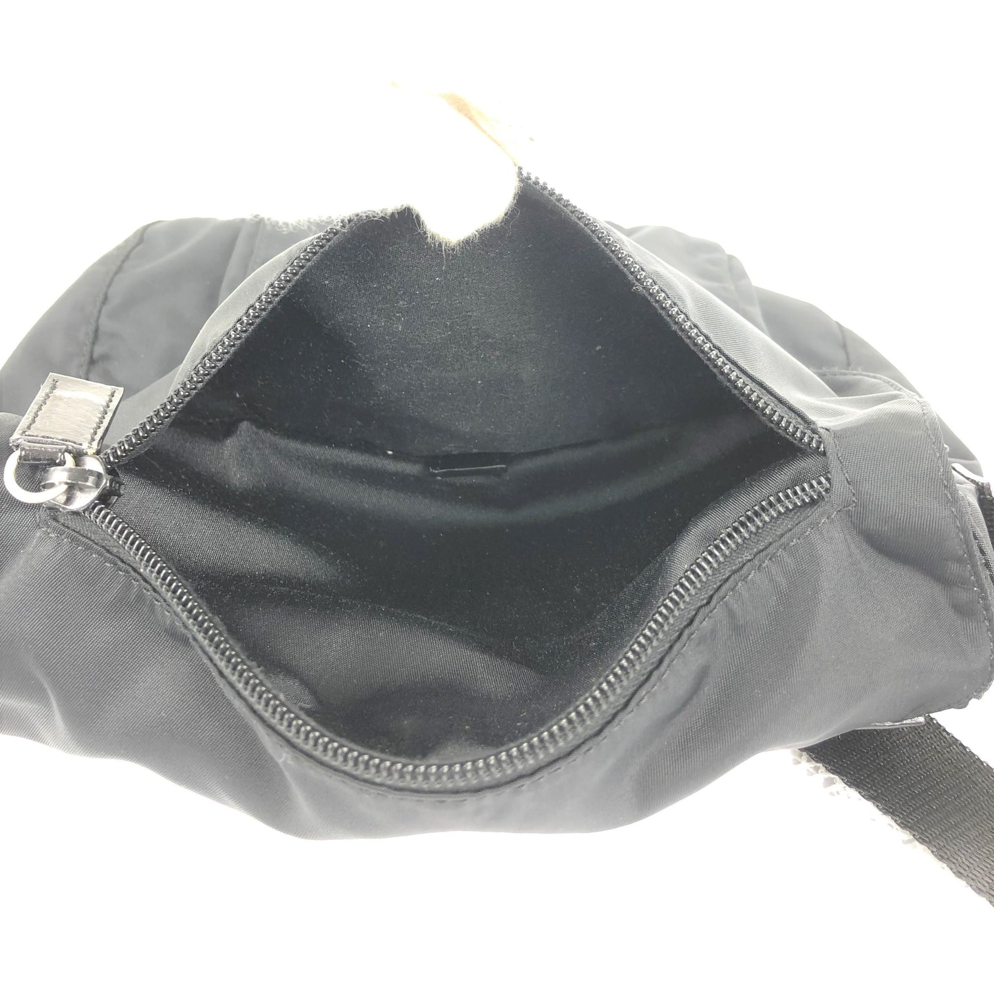 100 % Authentic Prada Nylon & Leather Shoulder Bag (USED) 451-55