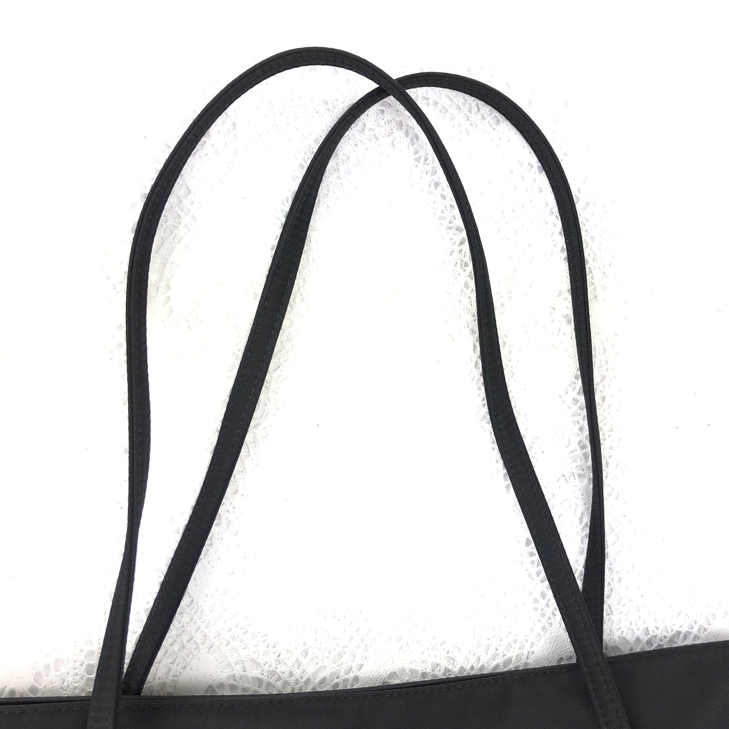 100 % Authentic FENDI  Black nylon fabric tote Bag(USED) 507-77