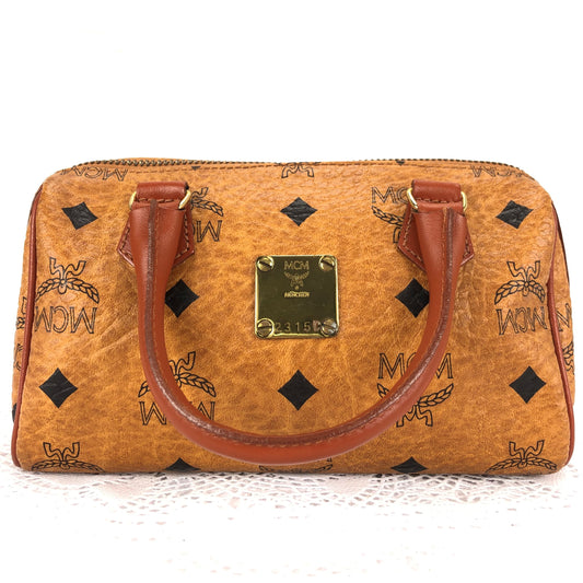 100 % Authentic MCM mini Handbag with Shoulder (USED) 479-66